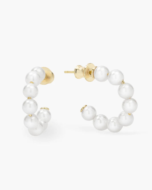Baby 'Life's a Ball' Pearl Hoops